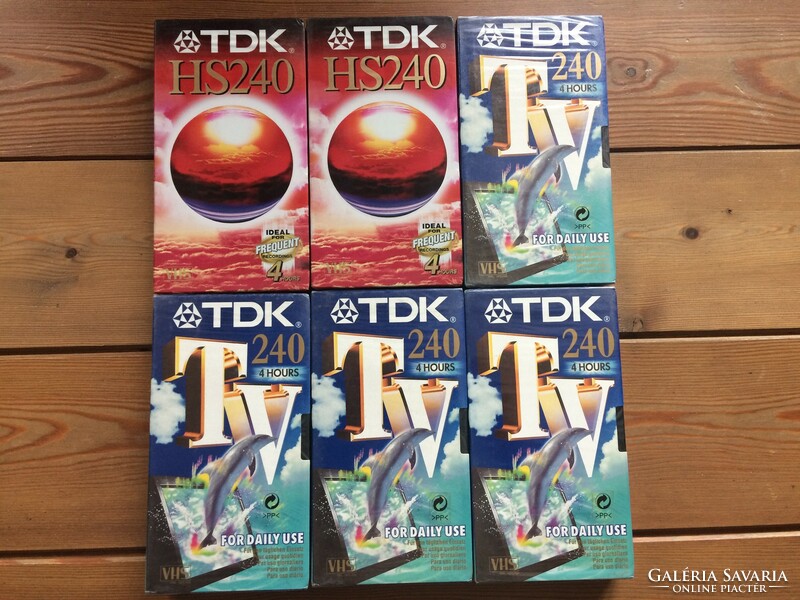 Tdk unopened 240-minute VHS video cassette 6 pieces
