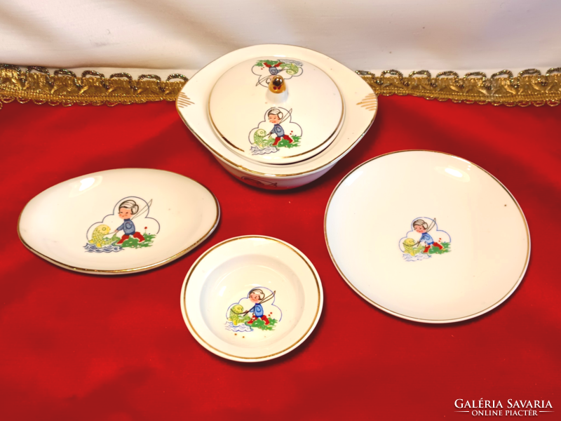 Porcelain children's toy tableware