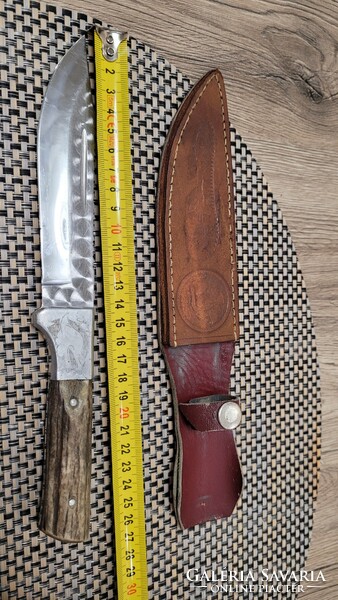 Old hunting dagger with saw.