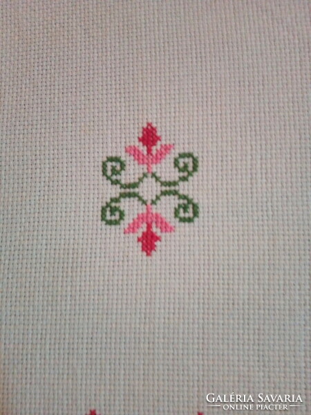 Antique large cross stitch tablecloth.