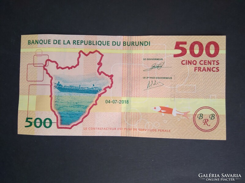 Burundi 500 Francs 2018 Unc
