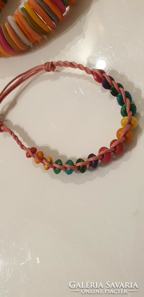 Colorful decorative shell bracelet + chakra bracelet
