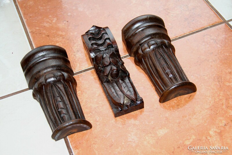 Tin German carving, carving, ornament 3 pcs. (7)