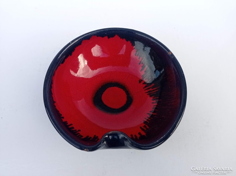 Hungarian artisan ceramic ashtray, marked