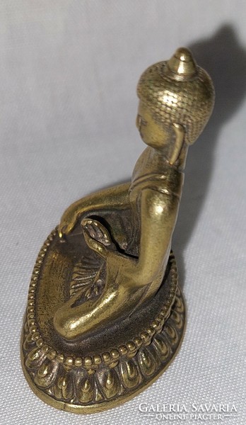 Miniature Solid Brass Medicine Buddha Figure