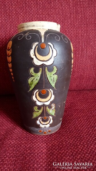 Magyarszombatfa folk art nouveau vase