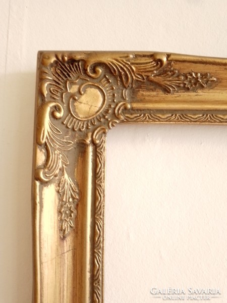 Antique gold wooden blondel picture frame for 50x60 cm picture