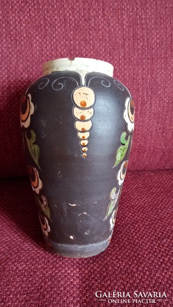 Magyarszombatfa folk art nouveau vase