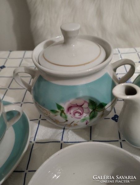 Orosz szovjet Dovbysh porcelán teás készlet