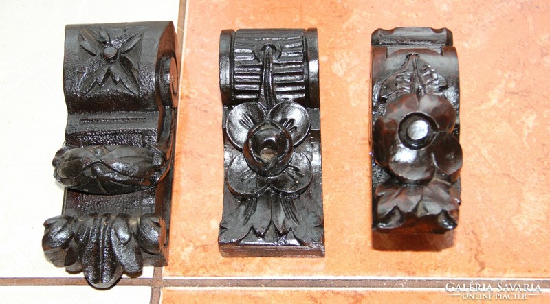 Tin German carving, carving, ornament 3 pcs. (8)