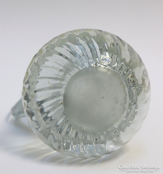 Art Nouveau glass carafe, spout
