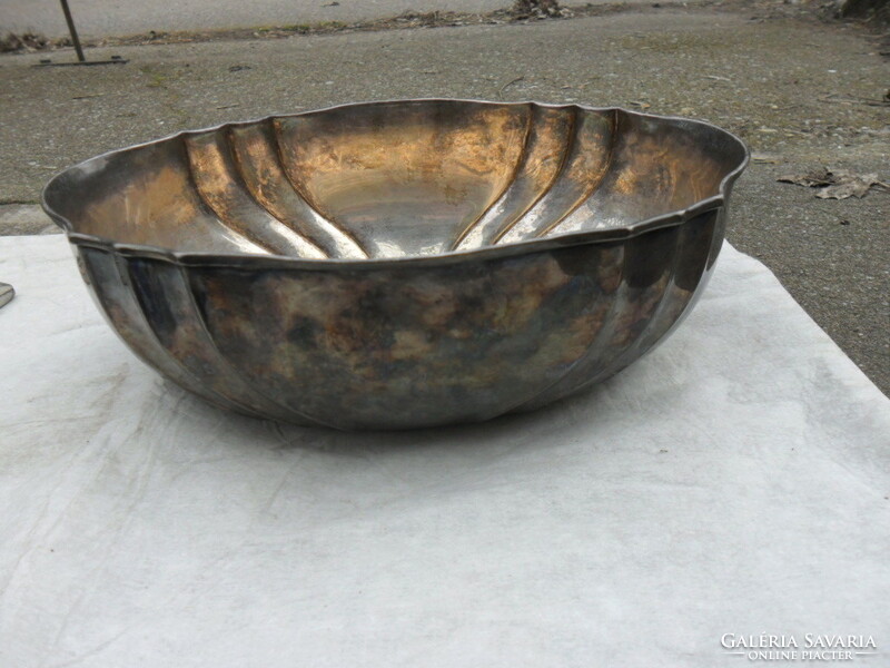 Silver offering bowl fruit offering
