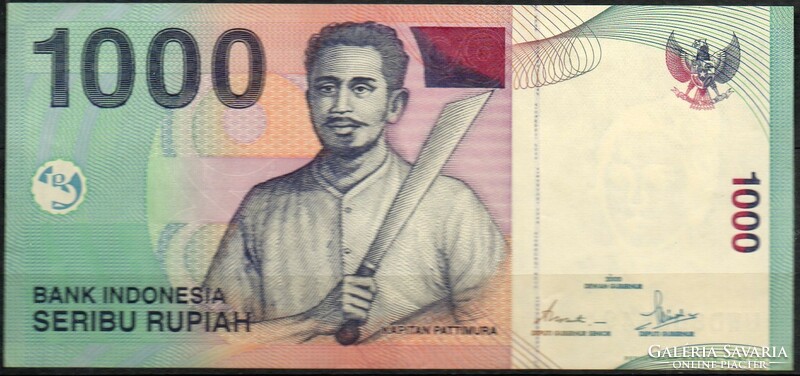 D - 028 -  Külföldi bankjegyek:  2000 Indonézia 1000 rupia UNC