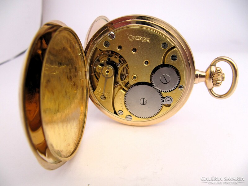 Beautiful, antique omega 14k gold pocket watch, 1900