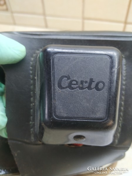 Retro CERTO KN 35 Fényképezőgép bőr tokban eladó!