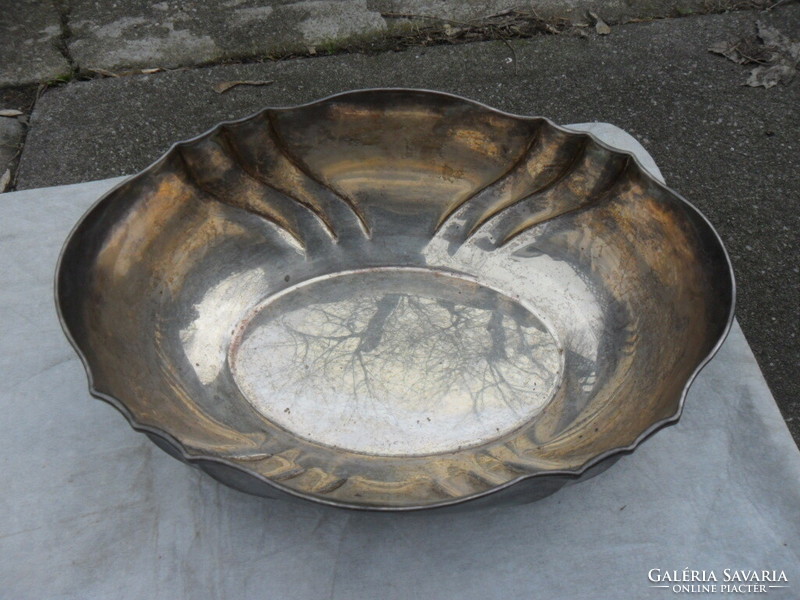 Silver offering bowl fruit offering