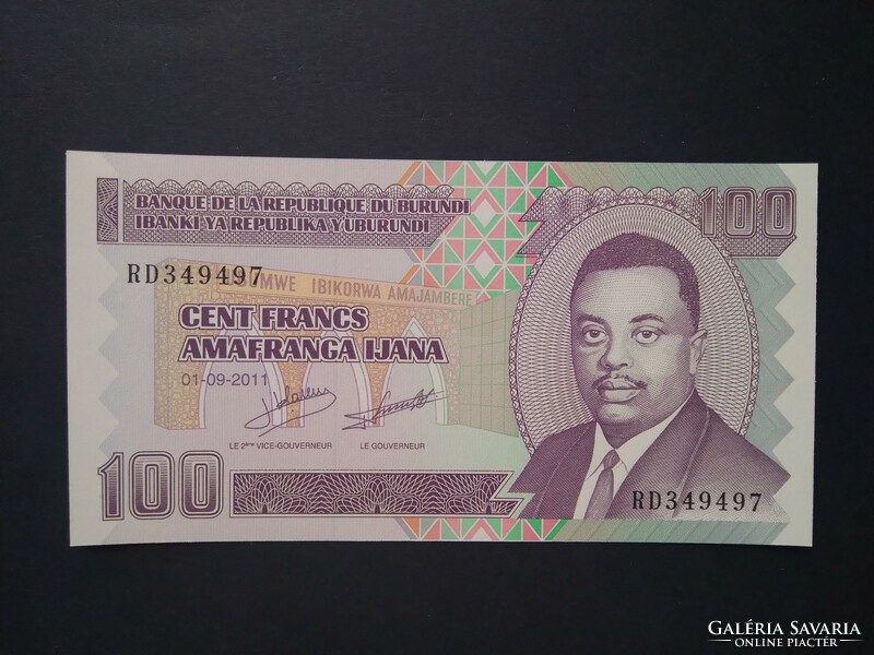 Burundi 100 Francs 2011 Unc