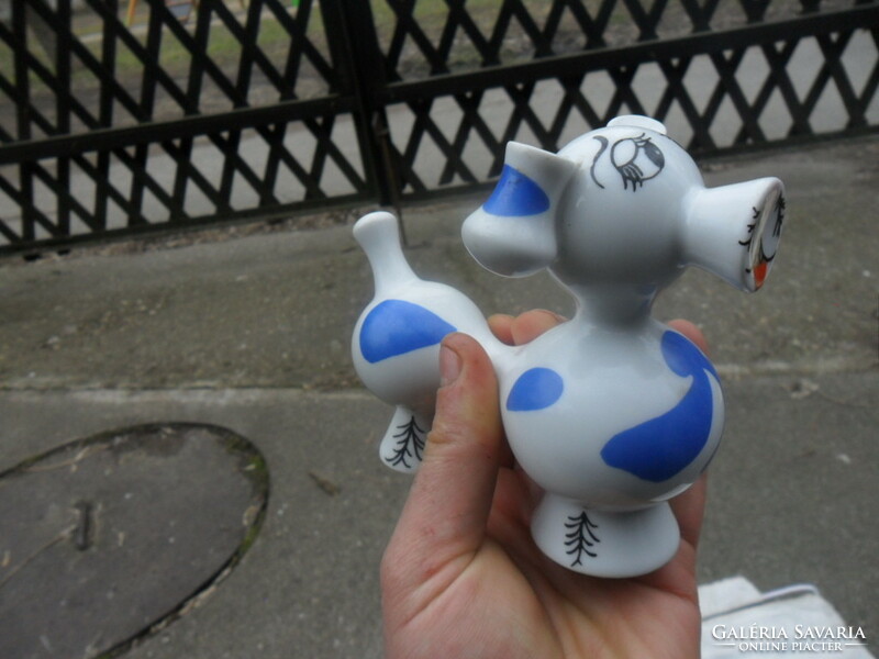 Retro pipe dog porcelain rare collector's item