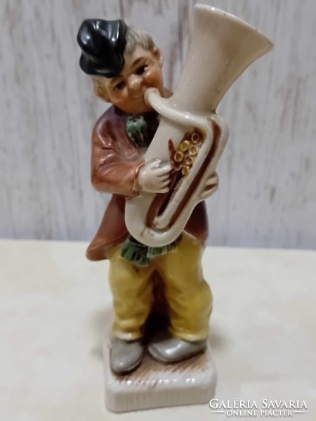 Carl schneider German porcelain tuba musician figure