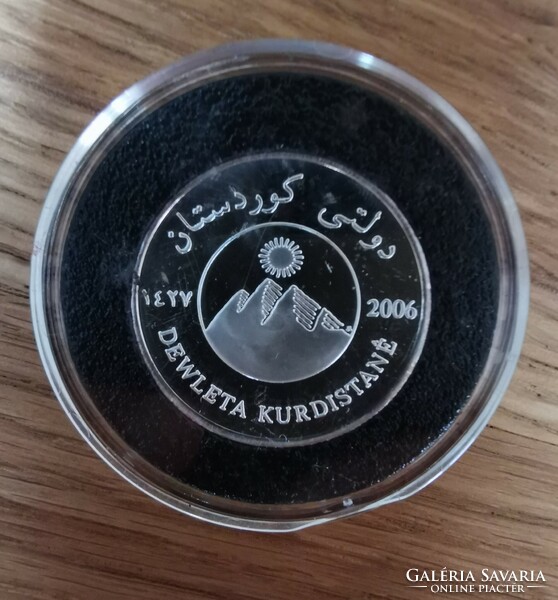 Kurdistan (Kurdistan/Iraq) 10,000 dinar silver proof fantasy coin (only 1,200 pieces!)