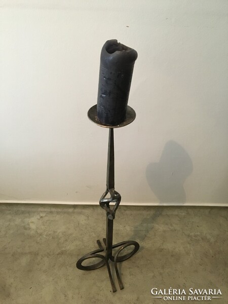 Wrought iron candle holder