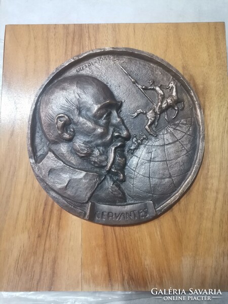 Bronze plaque Olcsai-kiss Zoltan