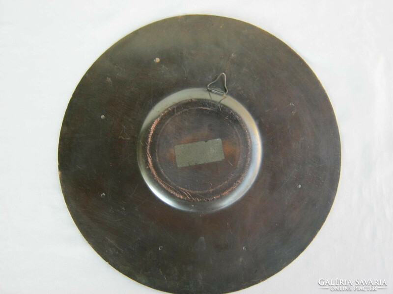 Csodsarvas Hunor and Magor copper or bronze industrial wall bowl