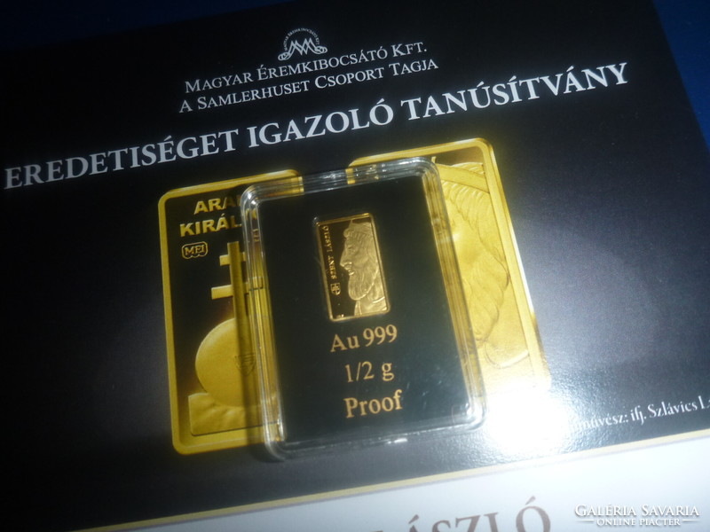 Golden kings: Saint Laszlo gold brick for sale!