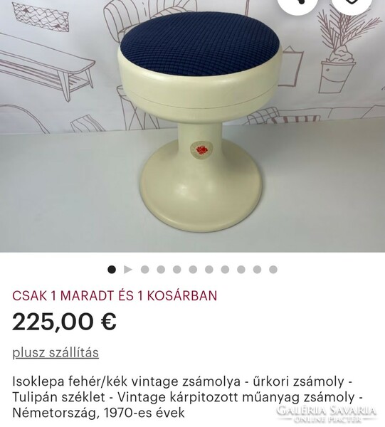 Vintage űrkorszaki Német plexi szék ALKUDHATÓ  design árt deco