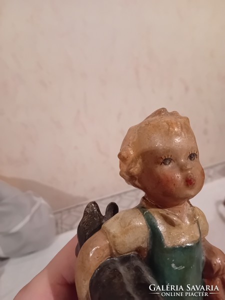 Cop Hummel kerámia porcelán figura restaurált