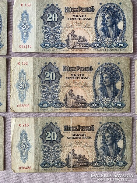 15 db húsz pengő 20 pengő  húszpengő 1941