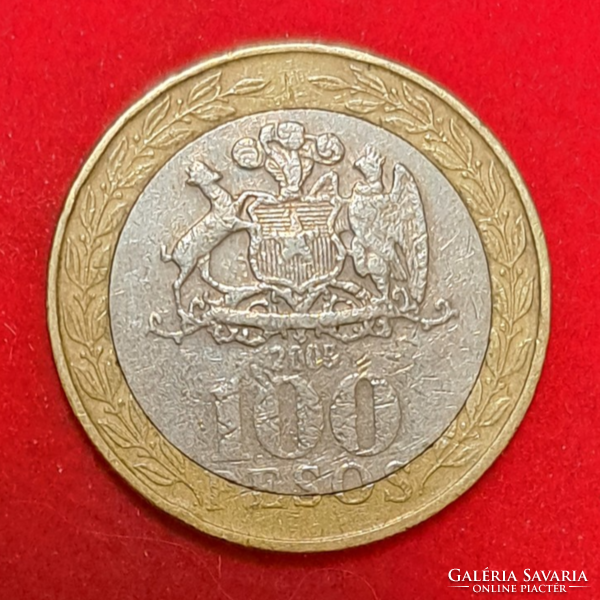 2005. Chile 100 pesos bimetal (1025)