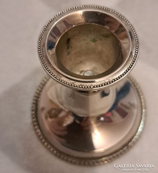 Silver-plated candle holder (m4488)