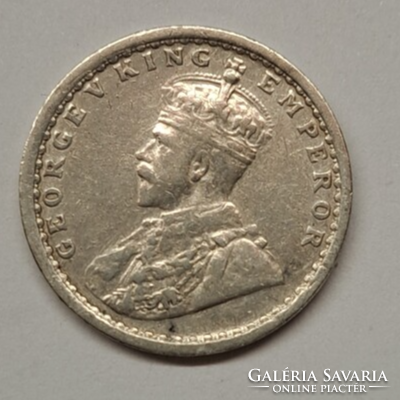 Brit India  V. György .912  ezüst 2 Anna 1912. (H/46)