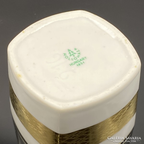 Hóllóháza porcelain toothpick holder