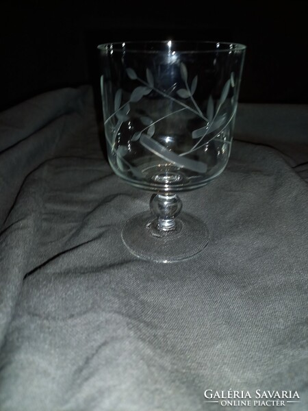 Polished wine glass