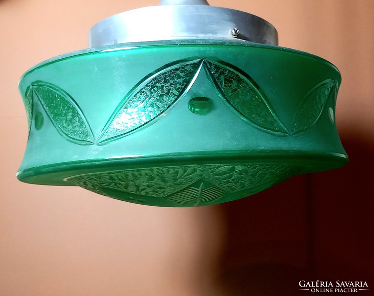 Bauhaus green ceiling lamp negotiable art deco design