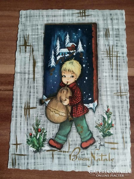 Italian Christmas card, ported
