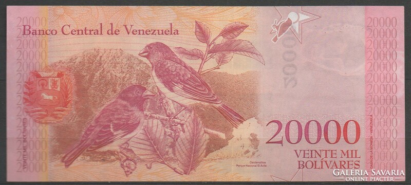 D - 042 -  Külföldi bankjegyek:  2017  Venezuela  20 000 bolivares