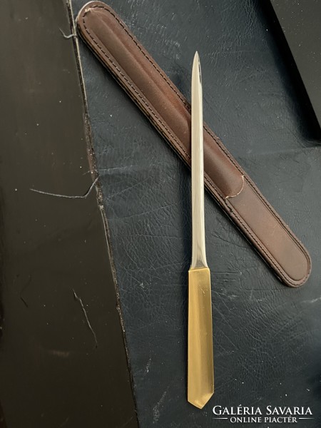 Well !!! Beautiful blade knife with rust thread steel gilded fire enamel !!!