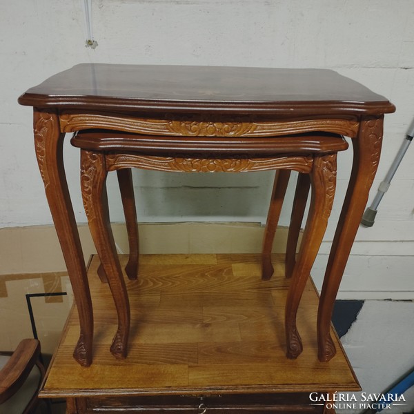 Inlaid antique small tables