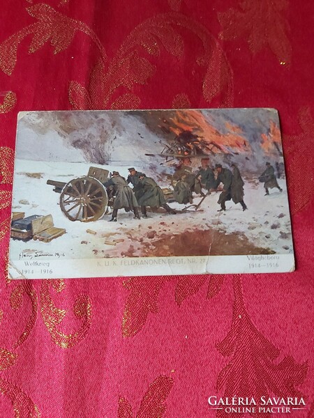 I. VH - s K. U.K. katonai harcászati  képeslap