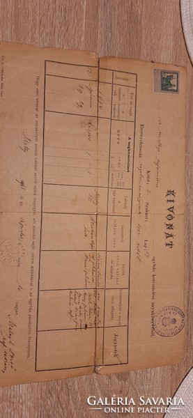 Old marriage certificate