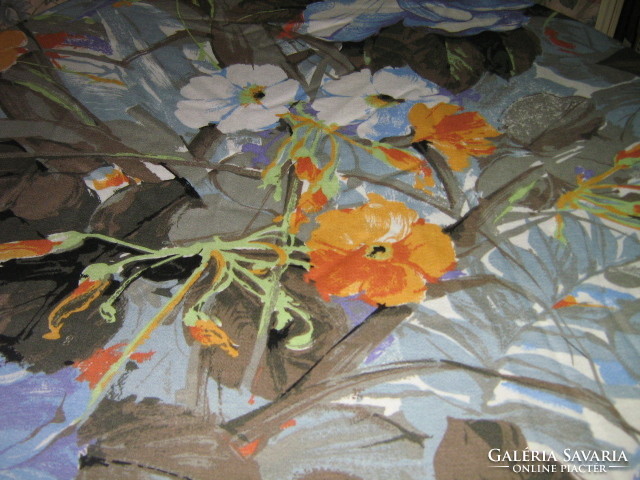 Wonderful vintage floral quality fabric curtain