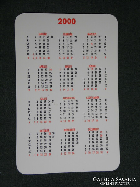 Card calendar, Pécs, hi-fi gallery technical store, house of traders, 2000, (6)