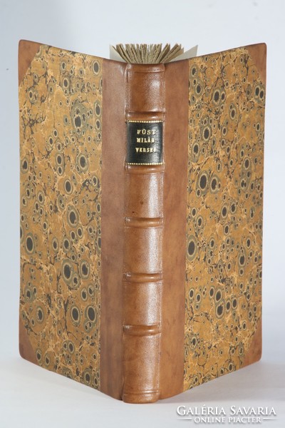 Füst's milan poems - copy dedicated to Zoltán Zelk - in bibliophile half-leather binding !!