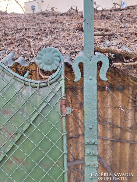 100-year-old, Haidekker art nouveau wrought iron gate