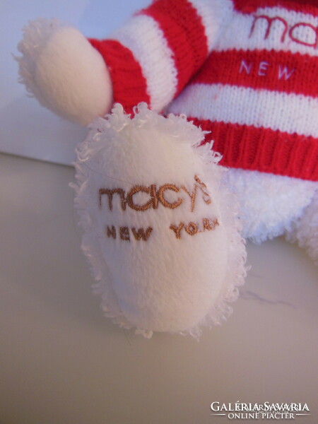 Teddy bear - macy's - 32 x 26 cm - usa - very soft - plush - from collection - exclusive - perfect