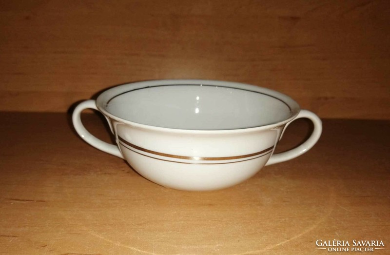 Iris Cluj porcelain two-handled cup, bowl - 12 cm (19/d)