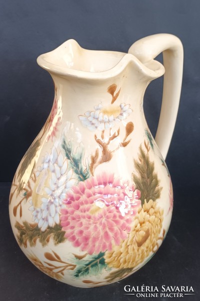 Large antique Zsolnay jug/pitcher